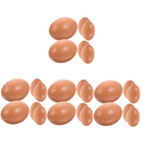 ibasenice 24 STK Nachgeahmte Eier Basteleier Dekorieren Simulierte Eier Ostereier Basteln Eierform Zum Basteln Formenbausatz Künstliche Eier Eieranzeige Modelle Dekorative Eier Plastik Riese von ibasenice