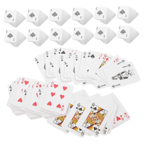 ibasenice 24 Sets Spielkarten Spielzeug Leere Karten Mini Spielkarten Minispiele Große Spielkarten Große Miniatur Decks Spielkarten Brettspiel Deck Kartendeck Karten Große von ibasenice