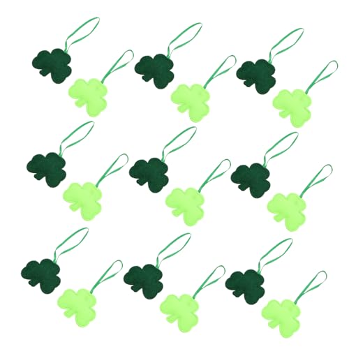 ibasenice 24 Stück Charm St Patrick'S Day Bastelarbeiten Irische Dekorationen Kleeblatt Dekorationen St Patrick'S Day Kleid Kleeblatt Girlande St Patrick'S Day Verrückter Grüner von ibasenice