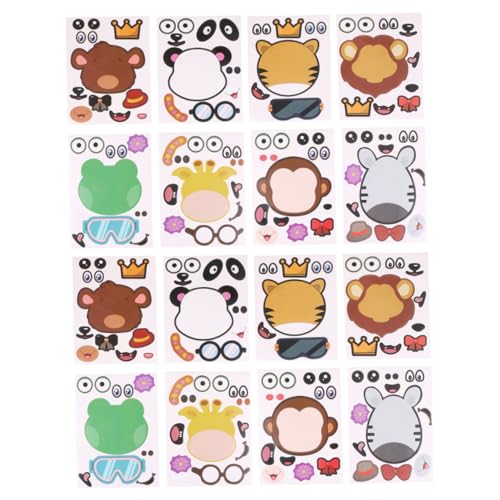 ibasenice 24 Stück Teiliges Selbstklebende Sticker mit Bunten Cartoon Tieren Wiederverwendbar Basteln für Party Lernspiele und Dekoration von Schreibwaren und Geräten ibasenice 24 Stück Teiliges Selbstklebende Sticker mit Bunten Cartoon Tieren Wiederverwendbar Basteln für Party Lernspiele und Dekoration von Schreibwaren und Geräten von ibasenice