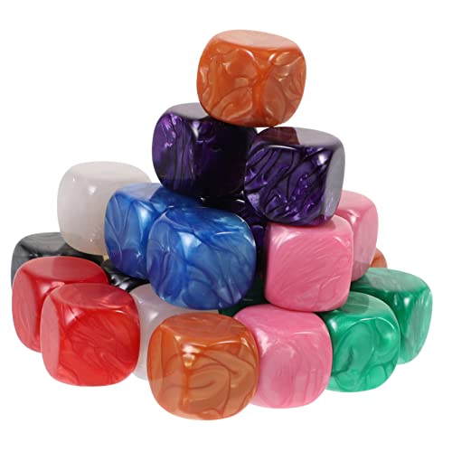 ibasenice 24St Leere Würfel Spiel großer Würfelschaum Flauschige Würfel fürs Auto würfel würfel Leerzeichen farbwürfel Colour Cube dice Set Geschichtenwürfel unfertige Acrylwürfel von ibasenice