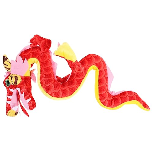 ibasenice 2St Drachenpuppenmaskottchen Chinese New Year chinesisch neujahr b Toys Spielzeug für Kinder chinesisches Neujahrsgeschenk schöne Drachenpuppe Kuscheltier Drache PP Baumwolle rot von ibasenice