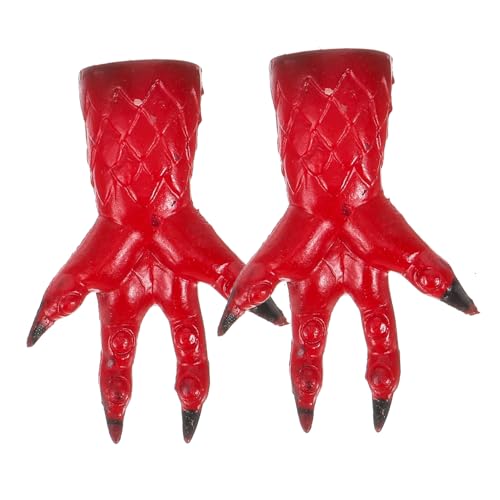 ibasenice 2St Fingerspielzeug Halloween Dekoration Halloween-Dekoration Gruselige Dekoration Toy halloweendeko Fingernägel für Cosplay Fingernagelabdeckungen Cosplay Plastik von ibasenice