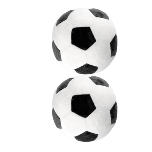 ibasenice 2St Fußballpuppe fußball Fanartikel fußball Fußball Fußball Spielzeugset plüschball Flauschiger Fußball Fußballmaterial Sofaballkissen kurzer Plüsch von ibasenice