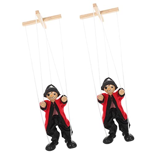 ibasenice 2St Marionette puppentrage Puppet holzspielzeug puppenspieler haustürdeko Autospielzeug Plüschtiere EIN Jahr altes Spielzeug dekoratives Puppenspielzeug entzückende Puppen Flanell von ibasenice