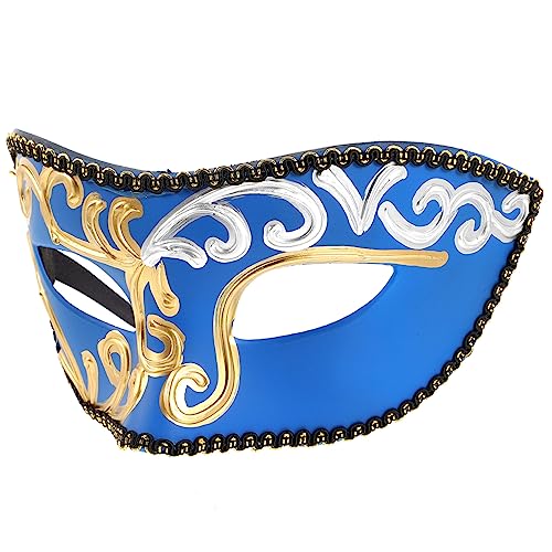 ibasenice 2St Maske halloween hallowen masks partyhüte pferdeparty boywithuke mask Kostüme römisches Kostüm Karnevalsumzug Outdoor-Dekor Festival-Accessoire Streich Spielzeug Plastik Blue von ibasenice