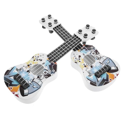 ibasenice 2St Mini-Simulations Gitarre Mini- Miniatur-Musikinstrument kinderinstrumente musikinstrumente für Gitarren-Kognitionsspielzeug Miniatur-Simulationsgitarre Plastik von ibasenice