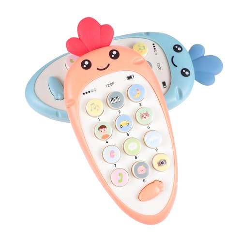 ibasenice 2St Musik-Telefon- interaktives Kleinkinder Handy Babys Babyphone Musiktelefon für Kleinkinder Musik Telefon Abs von ibasenice