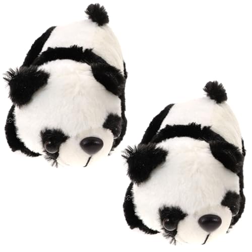 ibasenice 2St Plüschtier für kinderspielzeug Stuffed Soft Toys pandabär Pandas Kindergeschenk Zuhause Panda-Puppendekor entzückende Pandapuppe PP Baumwolle von ibasenice