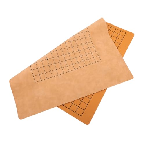 ibasenice 2St Schachbrett magnetisches Schach Gobang-Board Faltbrett Gobang-Brettspiel Gobang-Schach fächer faltbar schachkassette Spielzeug schachspiel versorgung Brettspielzubehör Pu Brown von ibasenice