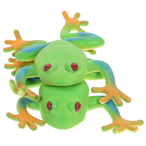 ibasenice 2St Simulationsfroschmodell Spielzeug realistische Froschfiguren Frosch-Tiermodell Toy funnytoys Anti-Stress-Frösche Funny Toys Kuscheltier Bürobedarf von ibasenice