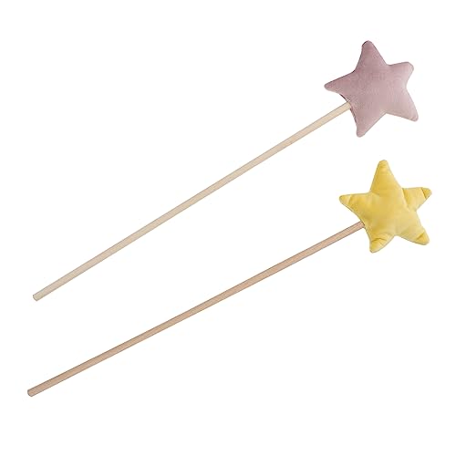 ibasenice 2St Zauberstab Meerjungfrau- Fairy Wand für kinderspielzeug zauberw laufstall Toys Fee Zauberstäbe Mädchenparty-Fee-Zauberstäbe Holz von ibasenice