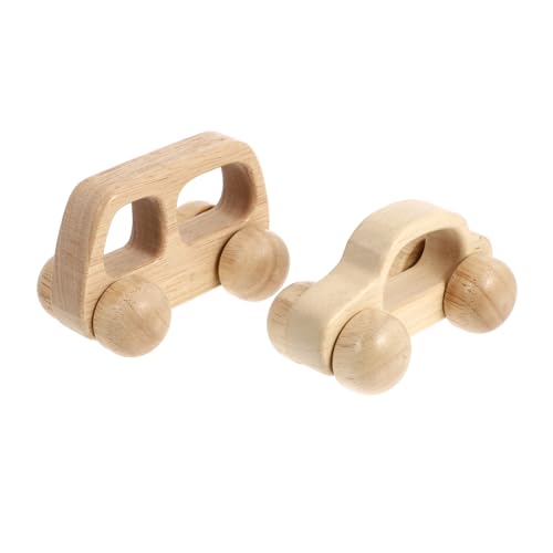 ibasenice 2St hält Auto Teething Toys Sensory Toys babykinderwagen Spielzeug Kinderwagen -Spielzeugautos Auto Spielzeug Beißspielzeug aus Holz Spielzeug für Babyautos von ibasenice