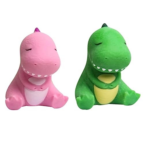 ibasenice 2pcs Quetschende Spielzeuge Kinder Drücken Dinosaurierspielzeug Kinder Dehnsame Dinosaurier Kinder Zappeln Spielzeug von ibasenice