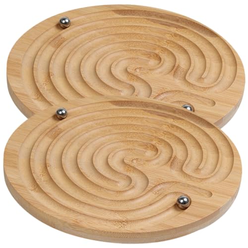 ibasenice 2pcs Rolling Perlen Labyrinth Palm Labyrinth Spielzeug Labyrinth Gleichgewicht Spiel Early Educational Toy von ibasenice