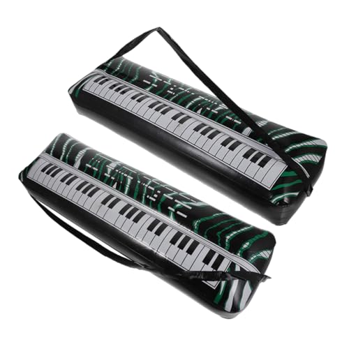 ibasenice 2st Aufblasbare Elektronische Tastatur Kleinkind Klavier Aufblasbare Musikinstrumente Klavierspielzeug Für Babys Mini-klaviertastatur Kindertastatur Saxophon Sprengen PVC von ibasenice