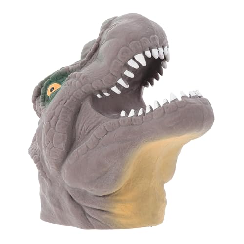 ibasenice 2st Dinosaurier-handpuppe Schöne Fingerpuppen Fingerspielzeug Für Mini-fingerpuppen Dinosaurier-Finger- Dinosaurier-fingerspielzeug Fingerpuppen Brown von ibasenice