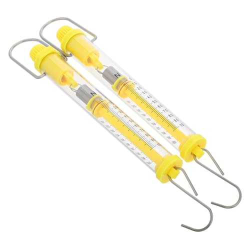 ibasenice 2st Dynamometer Federwaage Für Experimente Gewichtswaage Ziehen Newton-federwaage Experimentierwerkzeuge Ziehen Physik-Tool Federwaage Mit Doppelskala Lehrmittel Metall von ibasenice