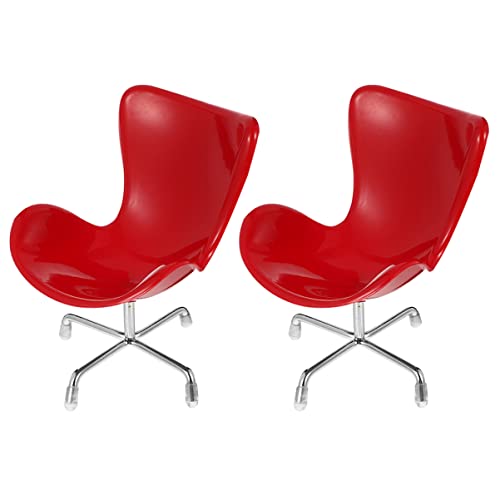 ibasenice Miniaturstuhl Miniatursessel Miniatur Drehsessel Rot 2 Stück Kunststoff Puppenhausmöbel Spielzeug für Kinder Kleiner Sessel Modell Esstisch Zubehör für Puppenhaus Dekoration ibasenice Miniaturstuhl Miniatursessel Miniatur Drehsessel Rot 2 Stück Kunststoff Puppenhausmöbel Spielzeug für Kinder Kleiner Sessel Modell Esstisch Zubehör für Puppenhaus Dekoration von ibasenice