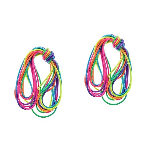 ibasenice 2st Gummiband Spielzeug Chinesisches Springseil Fitness-springseil Professioneller Sprung Elastisch Springen Springseil Für Kinder Springseile Für Kinder Plastik von ibasenice