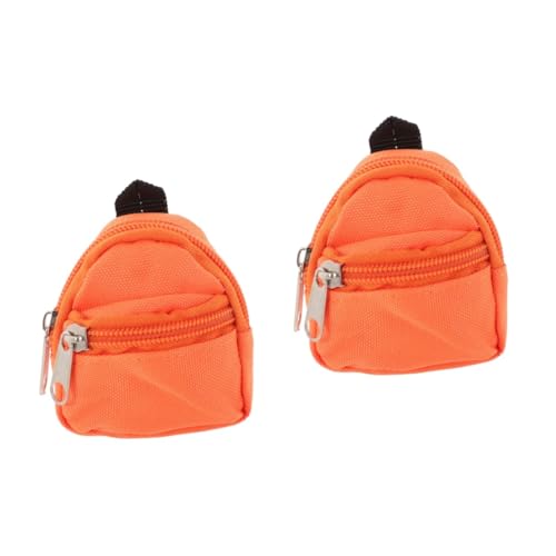 ibasenice 2st Puppenrucksack Süße Puppentasche Reisezubehör Für Puppen Mini-rucksäcke Decora- Zubehör Für Die Puppenhausschule Puppen-klassenzimmer-spielset Mini-Schultasche Stoff von ibasenice