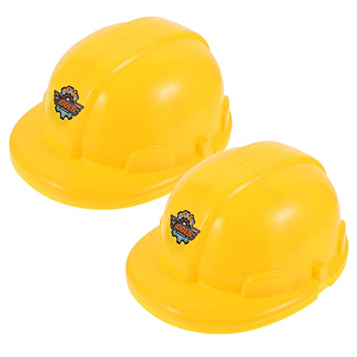 ibasenice 2st Simulations-engineering-kappe Für Bauschutzhelme Bauherrenhut Für Bausatz Bau Party Gefälligkeiten Kid Bergmann Mützen Schutzhelm Für Neon Abs Yellow von ibasenice