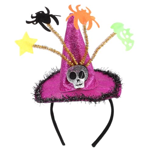 ibasenice 2st Spitzendes Stirnband Der Halloweenkostüm Cosplay-outfits Kostüm-kopfschmuck Süßer Hexenhut Glitzerstirnbänder Für Damen Halloween-kopf Hexenhut Für Frauen Babymützen Vlies von ibasenice