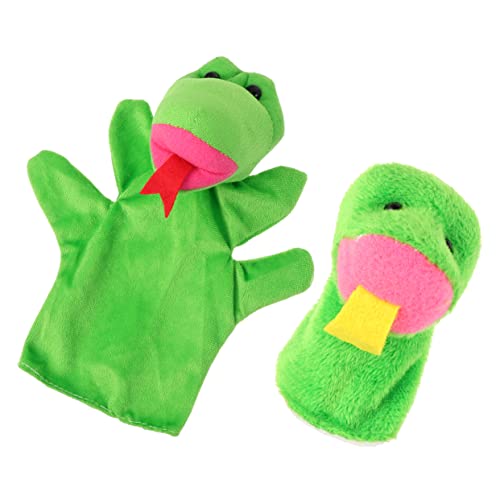 ibasenice 2st Tierische Marionette Schöne Handpuppe Schlangenförmige Fingerpuppe Schlange Fingerpuppe Schlange Handpuppe Green Polyester von ibasenice