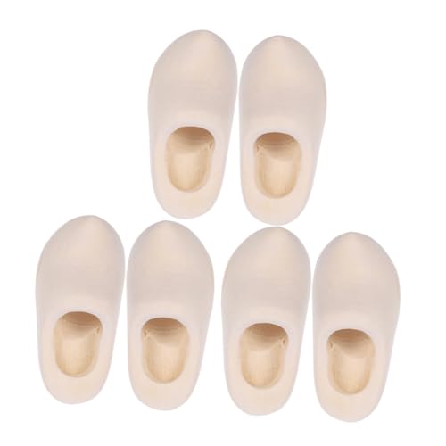 ibasenice 3 Paare Mini Holzschuhe Unbehandelt Puppenhaus Zubehör DIY Basteln Glatte Oberfläche Handwerksbedarf ibasenice 3 Paare Mini Holzschuhe Unbehandelt Puppenhaus Zubehör DIY Basteln Glatte Oberfläche Handwerksbedarf von ibasenice