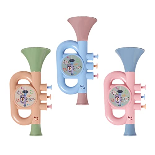 ibasenice 3 STK Trompetenmusik- Hornspielzeug Für Mini-Simulation Trompete Horn Bläst Simuliertes Hornspielzeug Lernspielzeug Trompete Bühnenauftritt Trompete Abs von ibasenice