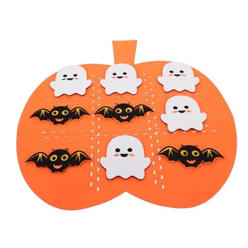 ibasenice 3 Sätze Halloween Matte Denkspiel Puzzle-Brettspiel für Kinder DIY-Halloween Halloween Pumpkin halloweenkürbis Spielzeug Spielkissen lustige Halloween-Spielmatten gefühlt von ibasenice