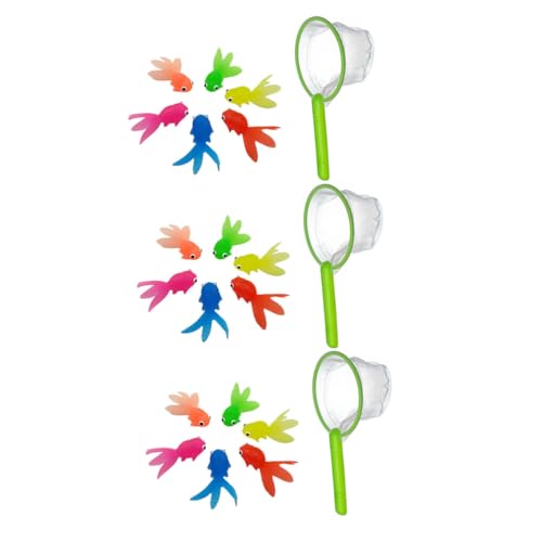 ibasenice 3 Sätze Wasserspielzeug Goldfisch Badewannenspielzeug Cartoon Badespaß Bunte Fische mit Fangnetz Spielerisch Farben Lernen Eltern Junge Mädchen Interaktion Fördern Zufällige Farbe ibasenice 3 Sätze Wasserspielzeug Goldfisch Badewannenspielzeug Cartoon Badespaß Bunte Fische mit Fangnetz Spielerisch Farben Lernen Eltern Junge Mädchen Interaktion Fördern Zufällige Farbe von ibasenice