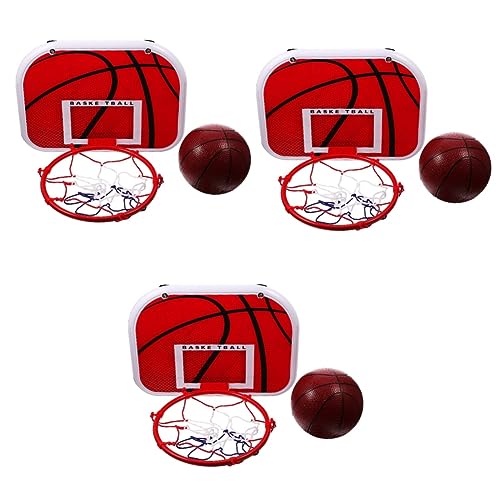 ibasenice 3 Sätze hängender Basketballkorb Mini-Basketballtor Mini-Basketballkörbe für die Tür Basketball Hoop Indoor Mini Basketball Hoop Kinderspielzeug Basketballkorb für Kinder von ibasenice