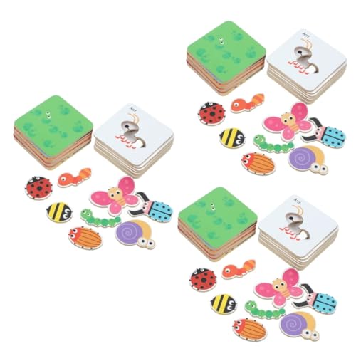 ibasenice 3 Sets Puzzle Passendes Puzzle Tierpuzzles Papierpuzzles Für Kleinkinder Kinderspielzeug Puzzles Für Babys Puzzles Für Kleinkinder Kinderpuzzlespielzeuge Puzzles Für Kinder von ibasenice