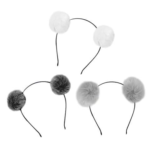 ibasenice 3 Stück Flauschiges Teiliges Stirnband mit Pompons und Katzenohren für Weiches Haarschmuck Accessoire in und Dunkelgrau für Geburtstags und Kostümpartys ibasenice 3 Stück Flauschiges Teiliges Stirnband mit Pompons und Katzenohren für Weiches Haarschmuck Accessoire in und Dunkelgrau für Geburtstags und Kostümpartys von ibasenice