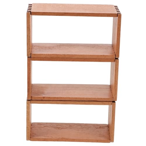 ibasenice 3 Stück Maßstab Holz Regal Puppenhaus Möbel DIY Aufbewahrungsschrank Flexible Miniatur Display Ablage für Bücher und Sammelobjekte ibasenice 3 Stück Maßstab Holz Regal Puppenhaus Möbel DIY Aufbewahrungsschrank Flexible Miniatur Display Ablage für Bücher und Sammelobjekte von ibasenice