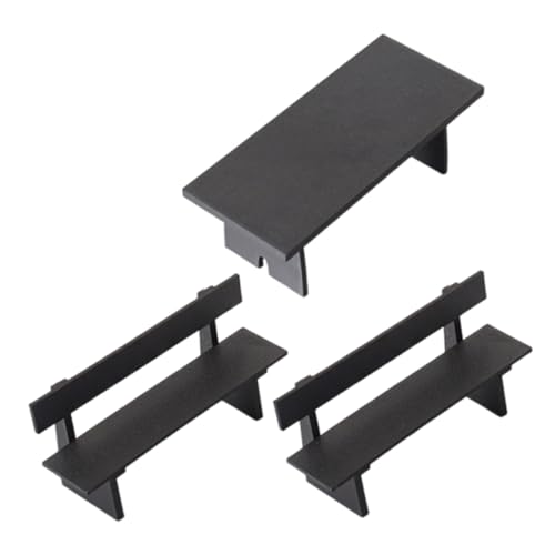 ibasenice 3 Stück Teiliges Puppenhaus Möbel Set Miniatur Gartenstuhl Tisch und Bänke Schwarz Platzsparend Stilvoll für Gartenstuhl Puppenhaus Dekor für Kreative Spiel Szenengestaltung ibasenice 3 Stück Teiliges Puppenhaus Möbel Set Miniatur Gartenstuhl Tisch und Bänke Schwarz Platzsparend Stilvoll für Gartenstuhl Puppenhaus Dekor für Kreative Spiel Szenengestaltung von ibasenice