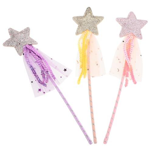 ibasenice 3 Stück Zauberstab mit Sternen Tassel Glitzernde Feenstäbe aus Pailletten und Tüll Leichtes für Mädchen Halloween Geburtstag Rollenspiel und Katzen Spielspaß ibasenice 3 Stück Zauberstab mit Sternen Tassel Glitzernde Feenstäbe aus Pailletten und Tüll Leichtes für Mädchen Halloween Geburtstag Rollenspiel und Katzen Spielspaß von ibasenice