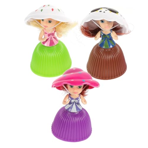 ibasenice 3 Stücke Cupcake Prinzessin Cupcake Prinzessin Puppe Cupcake Mädchen Puppe Cupcake Überraschung Puppe Puppe Kleine Überraschung von ibasenice