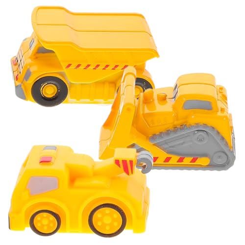 ibasenice 3-teiliges Set Auto Spielzeug Spielzeuganhänger Kleine Spielzeuge Für Kinderpreise Strandspielzeug Muldenkipper Katzenspielzeug Für Kinder Spielzeugbagger Rosa Monstertruck Plastik von ibasenice