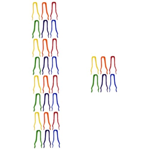 ibasenice 30 STK Bunte Pinzette aus Kunststoff Zählpinzette Sortierpinzette Labor Pinzette Pinzetten für Bastelarbeiten gesteckt handwerkzeug Aufkleber Pinzette Perlen Pinzette pp von ibasenice