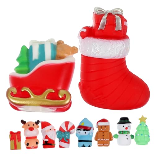 ibasenice 30 STK Weihnachts- Weihnachts Figuren weihnachtsfigur pädagogische Fingerpuppen Fingerspielzeug für Kinder Spielzeuge Kinderspielzeug Mini-Fingerpuppen Vinyl von ibasenice