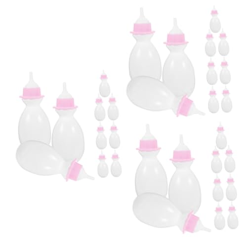 ibasenice 30 Stück Babyflaschen Spielzeug Babypuppe Miniatur Puppenhaus Zubehör Kognitives Spielzeug Für Kinder Puppenflasche Kleine Futterflasche Miniatur Milchflaschen Kinder von ibasenice