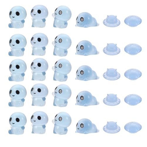 ibasenice 30 Stück Leuchtende Mini-außerirdische Figuren aus Resin Kleine Fluoreszierende Deko-Figuren für DIY Basteln Mystische Nachtlicht-Dekorationen für Micro-landschaften Büro und ibasenice 30 Stück Leuchtende Mini-außerirdische Figuren aus Resin Kleine Fluoreszierende Deko-Figuren für DIY Basteln Mystische Nachtlicht-Dekorationen für Micro-landschaften Büro und von ibasenice