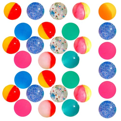 ibasenice 30St Hüpfball flummies f�r hupfball für Lehrbelohnung Bouncy Balls Farbige Bouncy Balls kleine Hüpfbälle farbige Hüpfbälle Automatenkugel Plastik von ibasenice