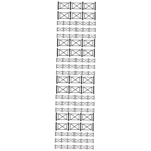 ibasenice 32 STK Geländermodell bastelzeug Craft Modellzaun Garten Figuren bastelst Puppenhaus Szenenlayout-Dekor Landschaftsschmuck hölzern Architekturmodell Zubehör schmücken der Zaun Abs von ibasenice