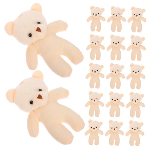 ibasenice 36 STK Mini-Puppe kuschelbären Little Bear Bärenfigur kleine Bären Masse Mini-Plüschbär ausgestopftes Tier Spielzeuge Aufhängendes Bärendekor Tragbarer Bärenanhänger PP Baumwolle von ibasenice