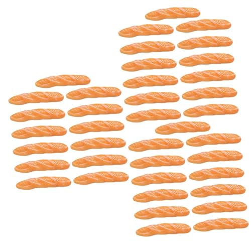 ibasenice 39 Stück Nachahmung Langes Puppenhaus Lebensmittelmodell Mini DIY Brot Set Mini Brot Dekor Winziges Emulationsbrot Dessert Modell Dekor Mini Ornament Landschaft Brot von ibasenice