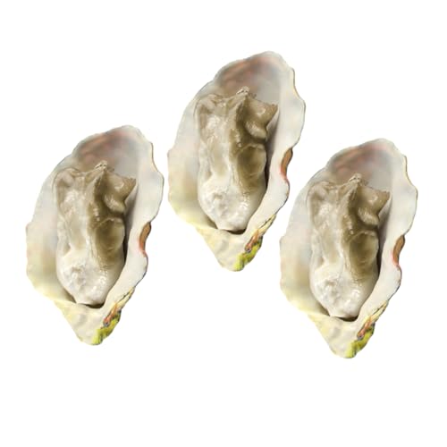 ibasenice 3St Oyster-Modell Faux fauke leichte Models esszimmer caakg Auster Krabbe Krabbe Fisch Restaurant künstliche Nahrung Simulationsmodell für Meeresfrüchte PVC von ibasenice