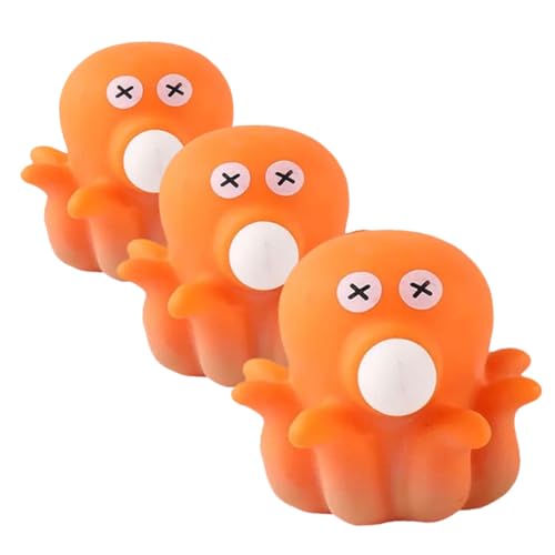 ibasenice 3St Prise Musik für kinderspielzeug Squeeze Toys Toys Lustiges Fun Toy spielzeuge -Squeeze- zum Stressabbau Orange von ibasenice